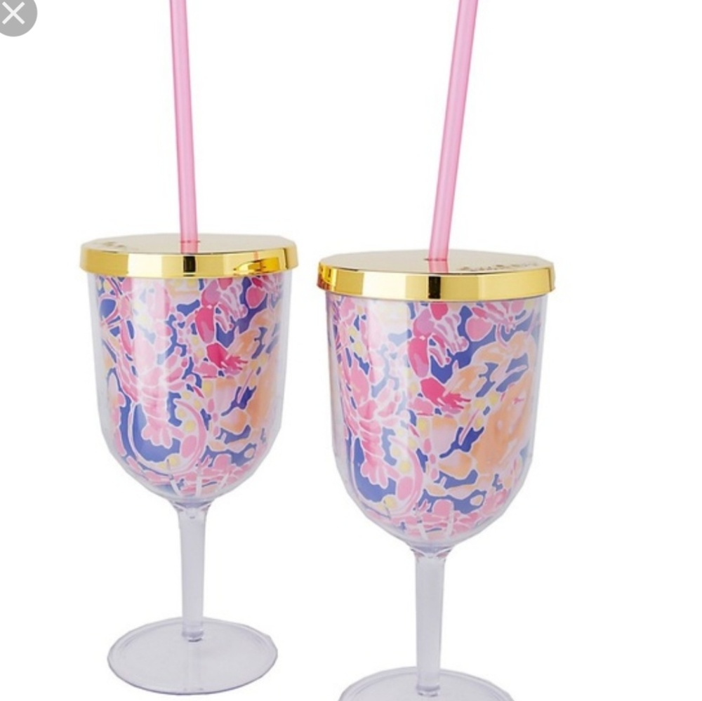 NWT Lilly Pulitzer Sip Sip Cups Catch and Release